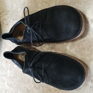 Birkenstock Black Suede Oxford Gary Size 43 Men's 10